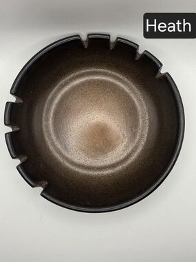 Vintage Heath Ceramics Speckled Brown Earth Tone 8 Slot Ashtray